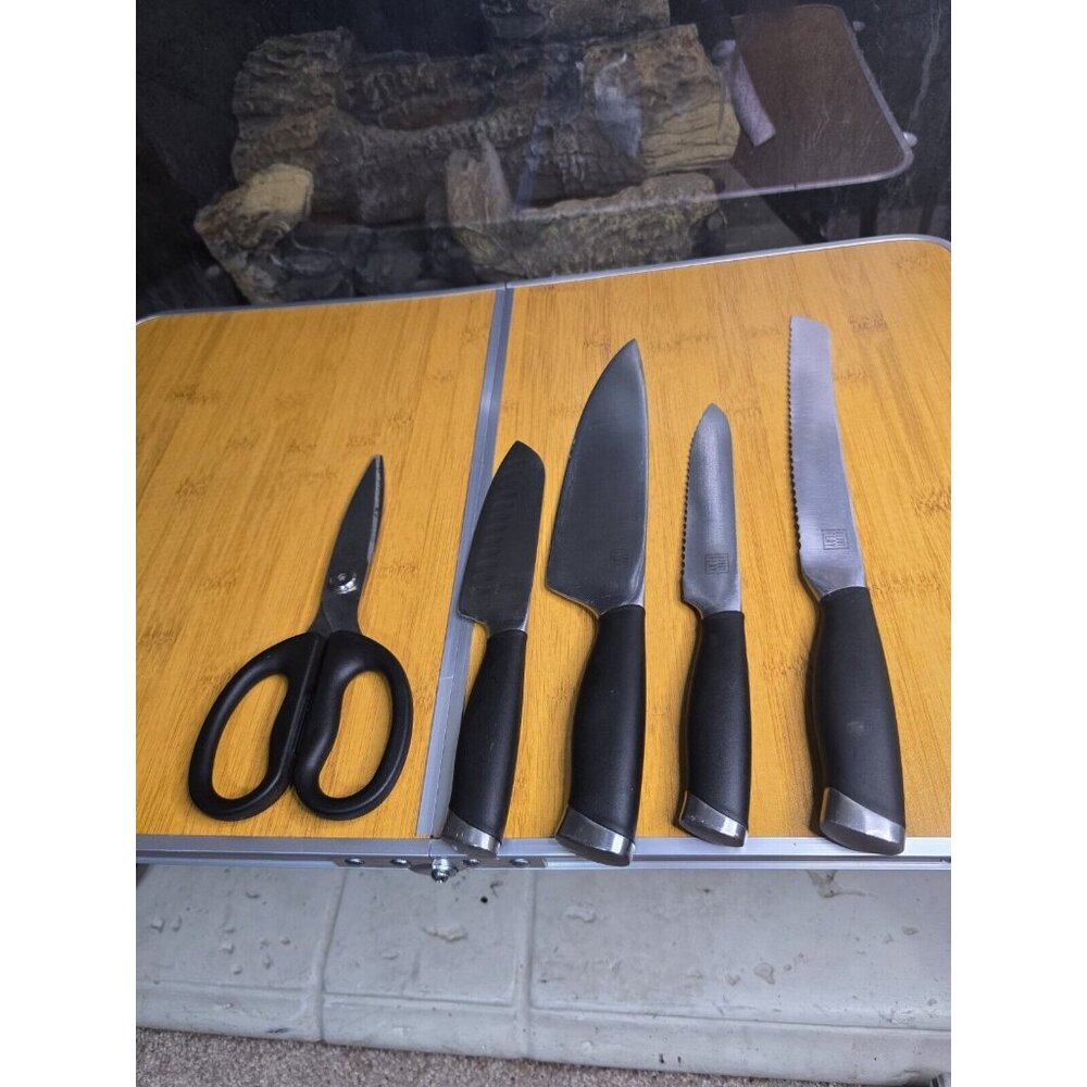 Bobby Flay Knife Bundle - Lot Of 4 - Bread Knife - Sissors